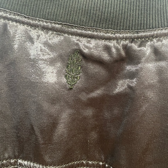 Free People | Satin Green Bomber Jacket NWT! - Picture 9 of 11